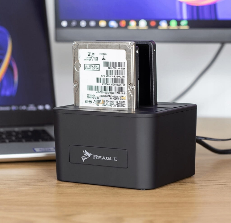 Stacja dokująca Reagle RDOC52 – obsługa dwóch dysków do 16 TB, interfejs USB 3.2 Gen 1 SuperSpeed