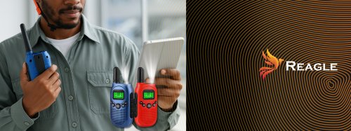 REAGLE USB-C Walkie Talkies – rechargeable 1500 mAh battery for kids and adults