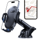 Reagle RCARHOLD1 car phone holder – product view with phone, mounted on windshield and dashboard