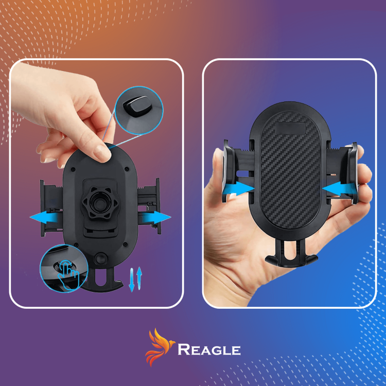 Reagle RCARHOLD1 phone holder – 360° visualization, adjustable arm and rotating head