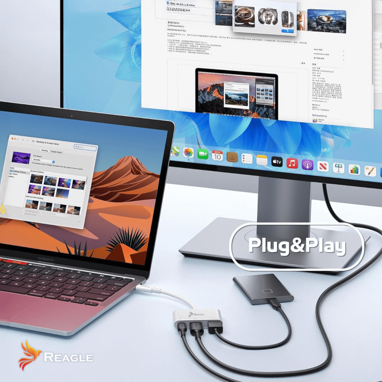 USB-C to HDMI Adapter – Compatible with Laptops and Smartphones