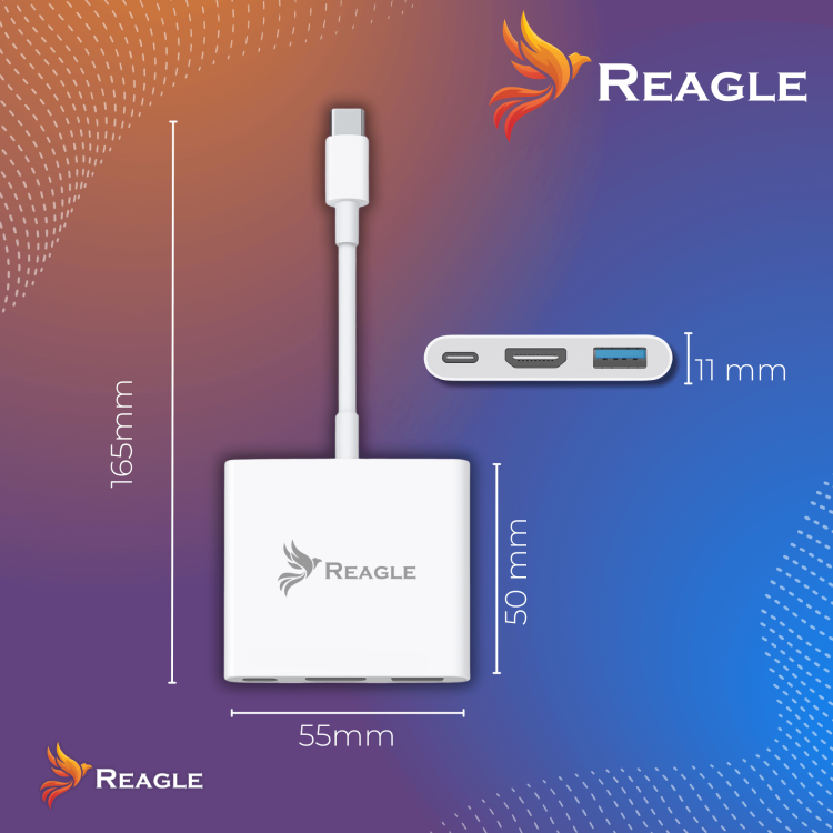 REAGLE USB-C HDMI Adapter – Perfect for Movies, Work and Gaming
