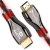 Kabel HDMI 2.1 Reagle RHG150 – długość 1,5 m, gamingowy oplot czarno-czerwony