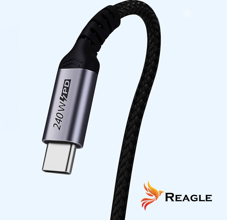 Krótki kabel USB-C - 50 cm - wzmacniany wtyk