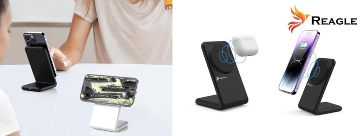 Ładowarka bezprzewodowa z możliwością ładowania telefonu i słuchawek