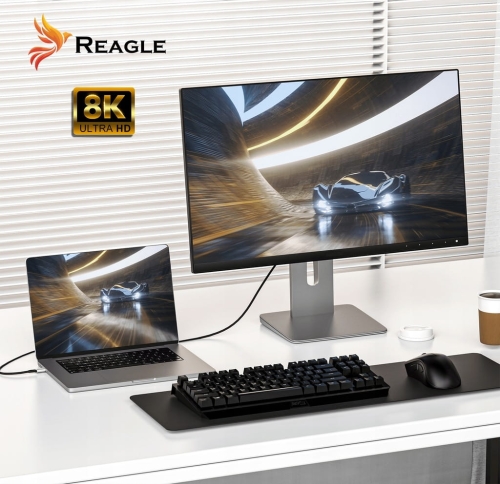 Reagle RUC100P3 – kabel USB-C 4.0 1m PD 240W do MacBook Pro Air i monitorów 8K