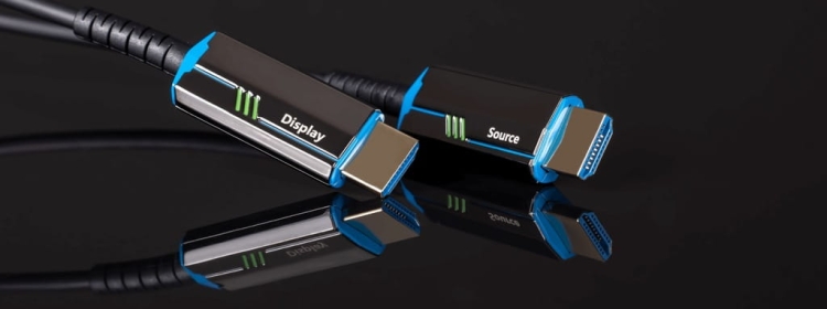 Profesjonalny kabel HDMI 2.1 Reagle 30m – końcówki Display i HDMI 8K, trwała konstrukcja, szybki transfer 48Gbps