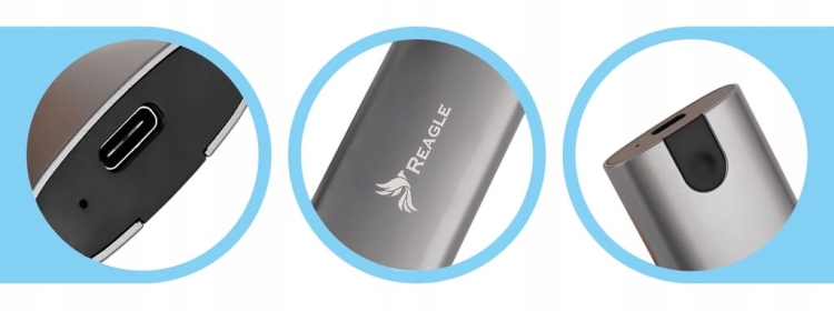 Reagle RE4M2 – obudowa SSD z obsługą dysków M.2 PCIe NVMe i SATA NGFF, Plug and Play