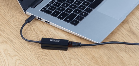 Fideco Karta Sieciowa USB-C GIGABIT LAN 100 / 1000Mb RJ45