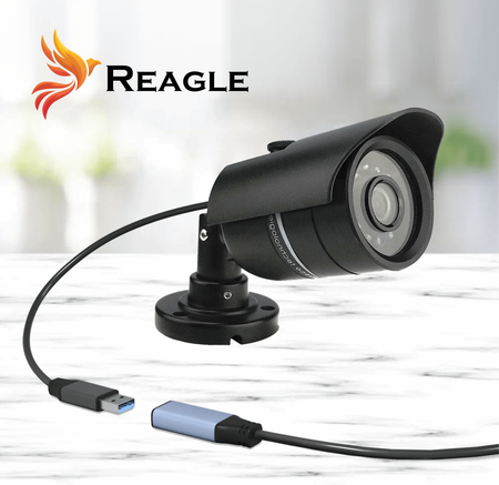 Reagle Przedłużacz USB-A 10M Aktywny Kabel USB 3.2 Gen1 5 Gbps + Wzmacniacz