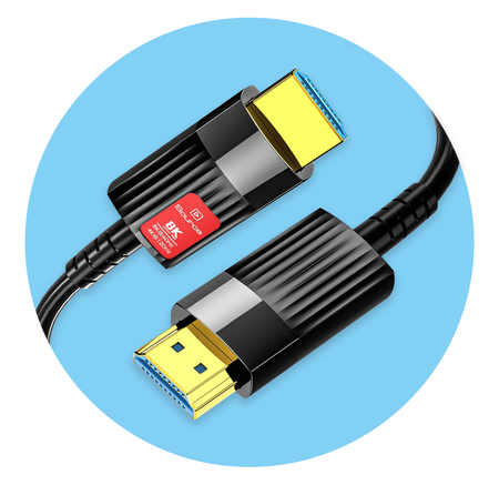 REAGLE Kabel HDMI 2.1 Optyczny 48Gbps AOC 8K 60HZ 4K 120HZ HDR Przewód 5M