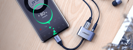 UGREEN hub rozdzielacz do słuchawek USB-C jack 3,5