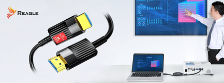 REAGLE Kabel HDMI 2.1 Optyczny 48Gbps AOC 8K 60HZ 4K 120HZ HDR Przewód 10M