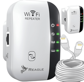 WZMACNIACZ SIECI SYGNAŁU WIFI 2.4 GHz 802.11n REAPETER 300MB/S EXTENDER 3w1