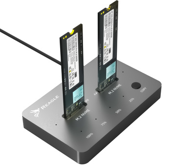 Stacja klonująca dysk SSD NVME PCIe M.2 USB-C 3.2 M2 Adapter do 4TB 10gbps