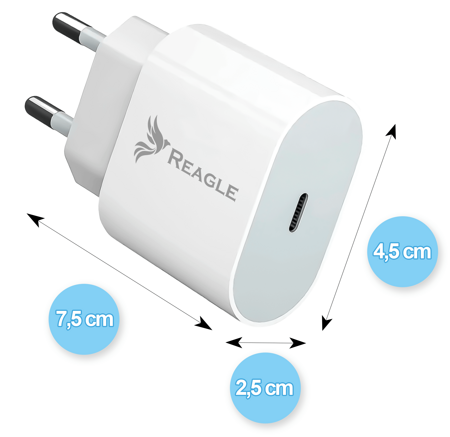 SZYBKA ŁADOWARKA DO IPHONE KOSTKA ZASILACZ 20W + KABEL 1M USB-C - IPHONE