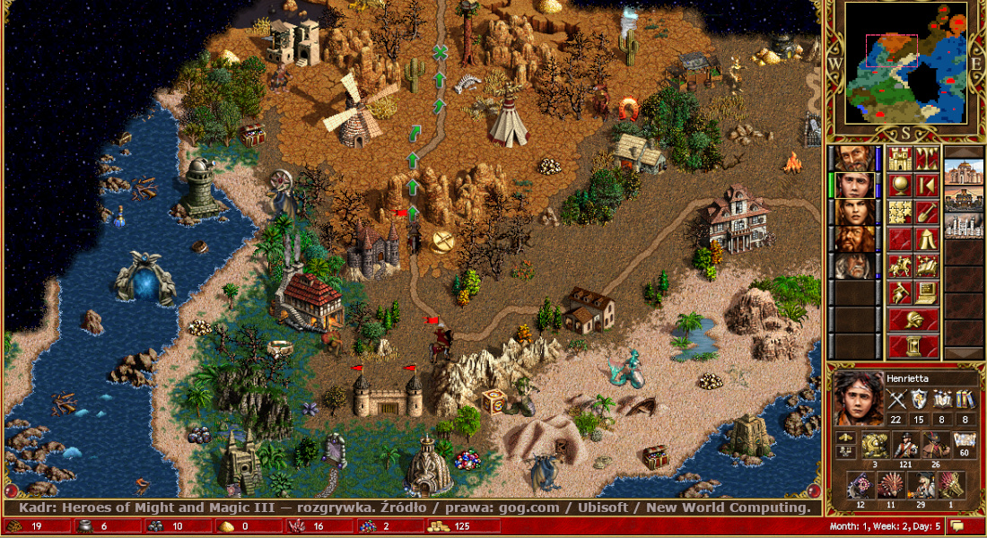 Rozgrywka w Heroes of Might and Magic III